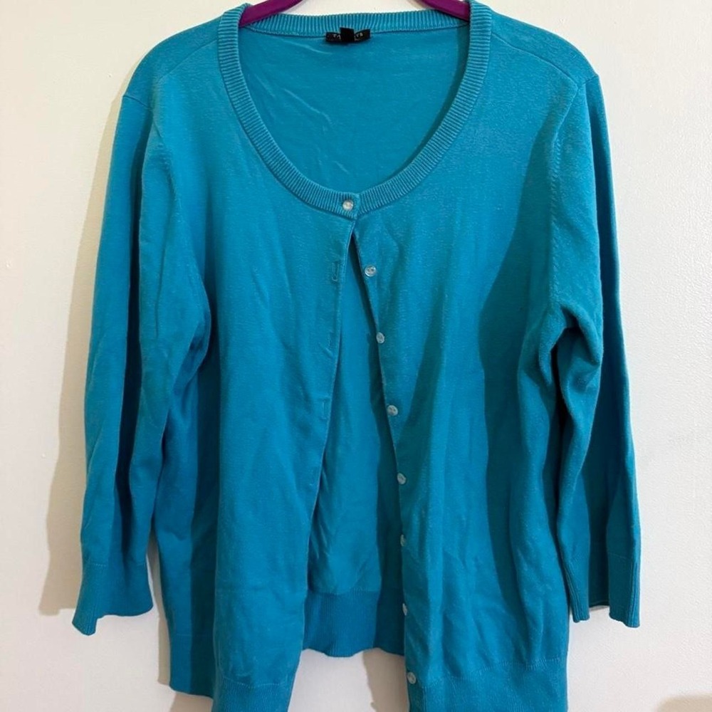 Talbots blue cardigan
